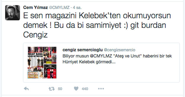 Cem Yılmaz ile Cengiz Semercioğlu Twitter'da birbirine girdi! - Resim : 3