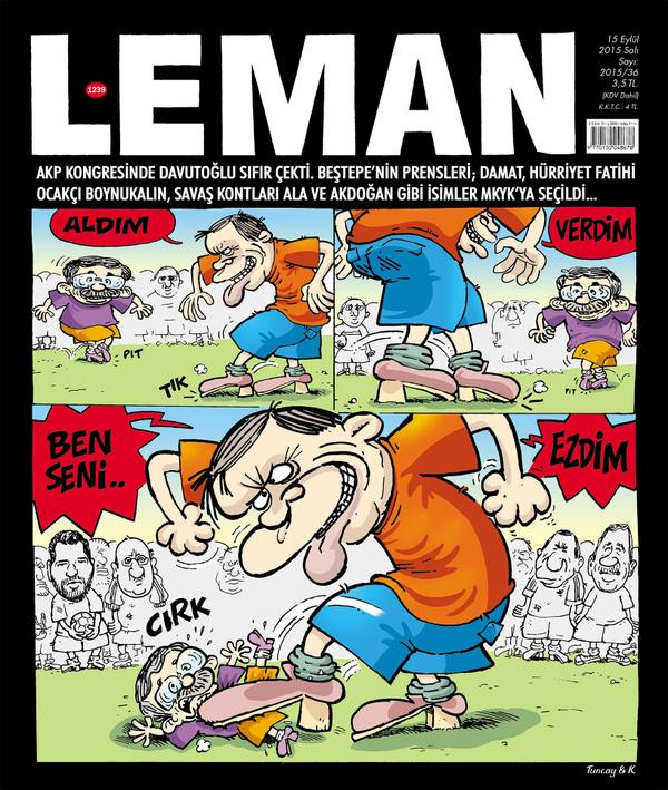 LeMan dergisinin bu kapağı Davutoğlu'nu kızdıracak! - Resim : 1