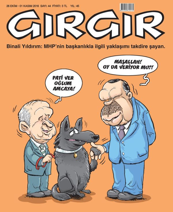 Gırgır'dan olay MHP kapağı! Ülkücüler için kurt çizip... - Resim : 1