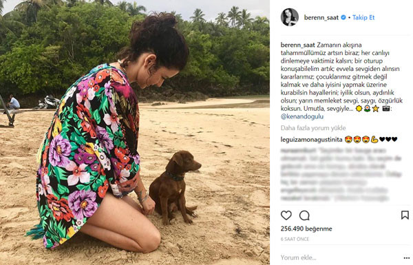 Beren Saat'ten seçim mesajı! "Yarın memleket sevgi, saygı, özgürlük koksun" - Resim : 1