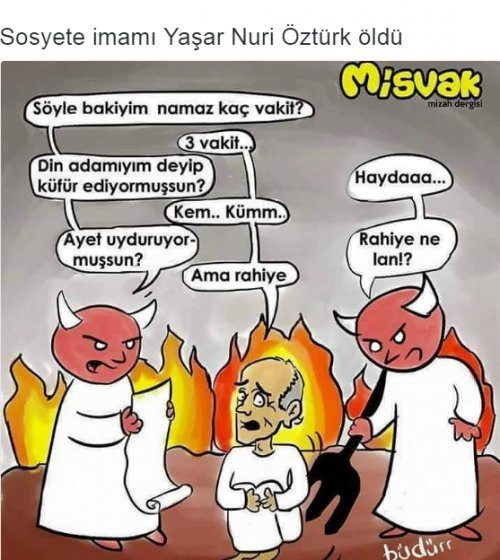 Yaşar Nuri Öztürk hakkında skandal karikatür! - Resim : 1