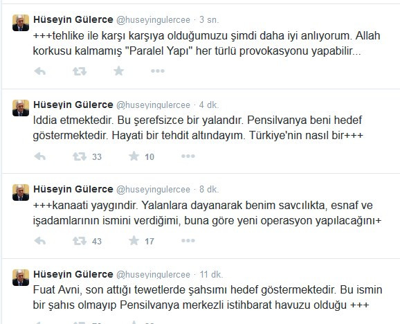 Hüseyin Gülerce'den bomba açıklama! Pensilvanya hedef gösteriyor, hayatım tehlikede! - Resim : 1