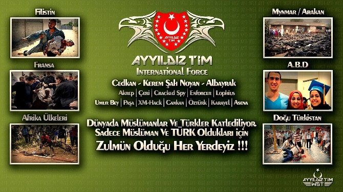 Ayyıldız Tim, yabancı siteleri hackledi. - Resim : 1