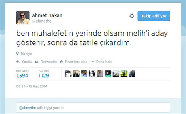 Ahmet Hakan'dan sosyal medyayı sallayan Ekmeleddin İhsanoğlu tweeti - Resim : 1