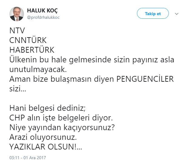 CHP'den CNN, Habertürk ve NTV'ye: Niye kaçıyorsunuz yazıklar olsun! - Resim : 1