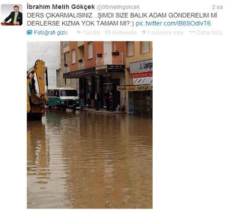 Melih Gökçek İzmir'le kafa buldu; Balık adam gönderelim mi? - Resim : 1