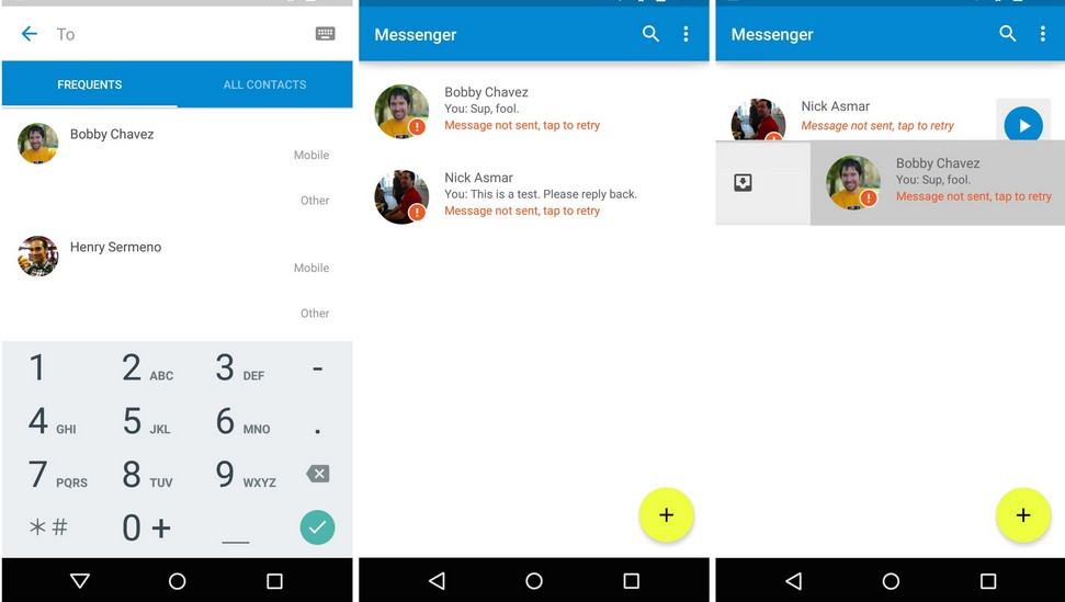 Android için yeni mesajlaşma uygulaması: Google Messenger - Resim : 1