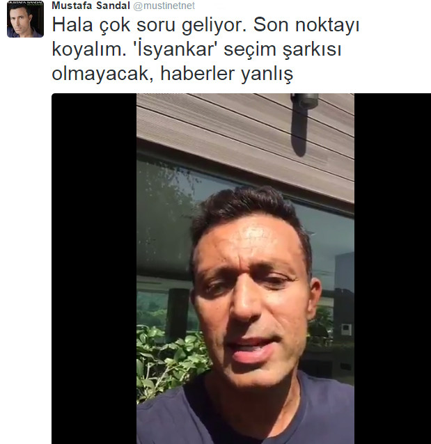 Mustafa Sandal'dan Yeni Şafak'ın 'İsyankar' haberine yalanlama! - Resim : 1