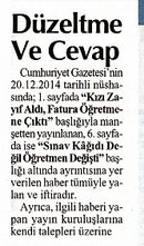 Cumhuriyet'ten Davutoğlu tekzibi - Resim : 2