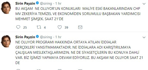 Şirin Payzın CNN Türk'ten kovuldu mu? İşte tartışmaları bitirecek açıklama... - Resim : 1