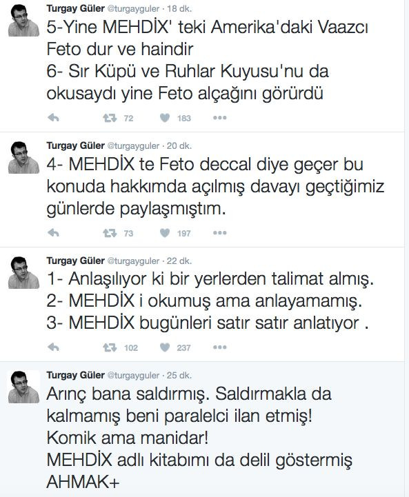 Turgay Güler'den FETÖ'cü diyen Bülent Arınç'a sert yanıt: Ahmak - Resim : 2