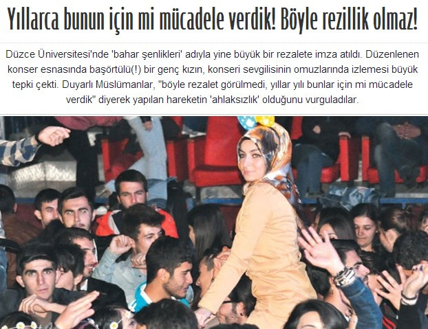 Düzce'deki başörtülü kız Akit'i kızdırdı: Böyle rezillik olmaz! - Resim : 1